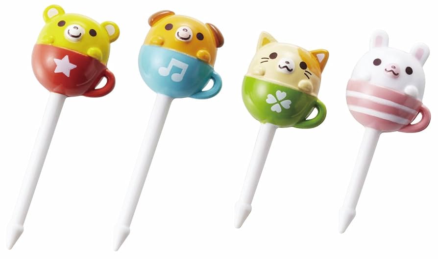 ティーカップドッグ☆ランチピック☆お弁当ピック Amazon｜トルネ お弁当 ピック キャラ弁 デコ弁 ランチ 動物